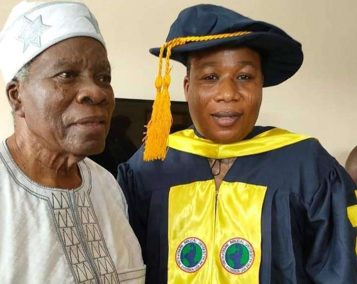 Igboho receives honorary degree in war and peace studies from US varsity in Benin