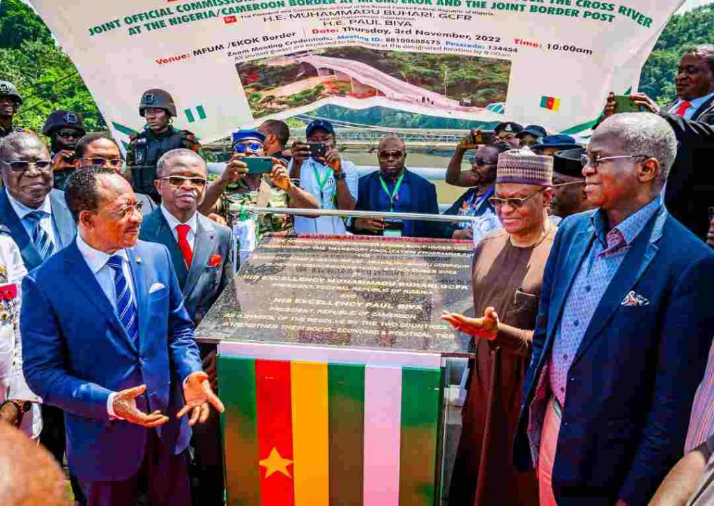 Buhari, Paul Biya inaugurate Nigeria-Cameroon link bridge in Cross River