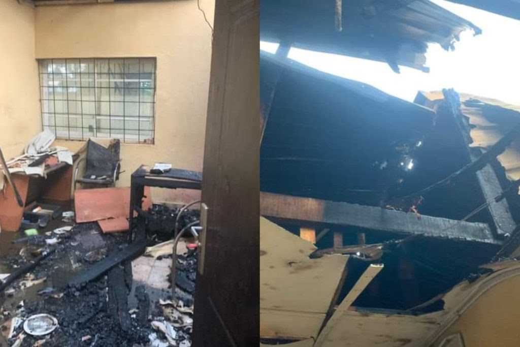 BREAKING: Ogun INEC office set ablaze