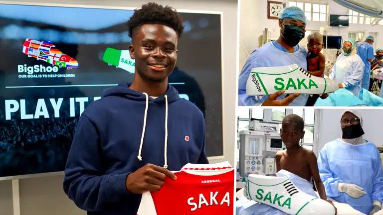 Bukayo Saka foots medical bills of 120 children in Kano