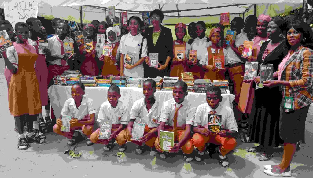 Kamsi Obasi’s foundation, Future Redefined donates books to Barrel Senior Secondary School students