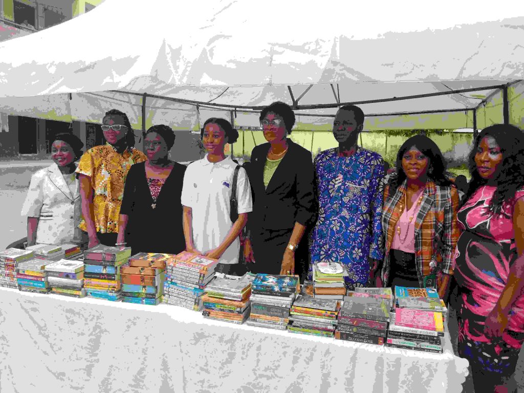 Kamsi Obasi’s foundation, Future Redefined donates books to Barrel Senior Secondary School students
