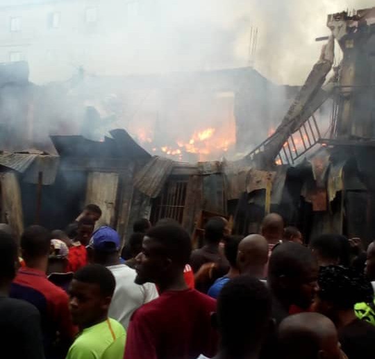 Goods destroyed as fire razes Onitsha Main Market