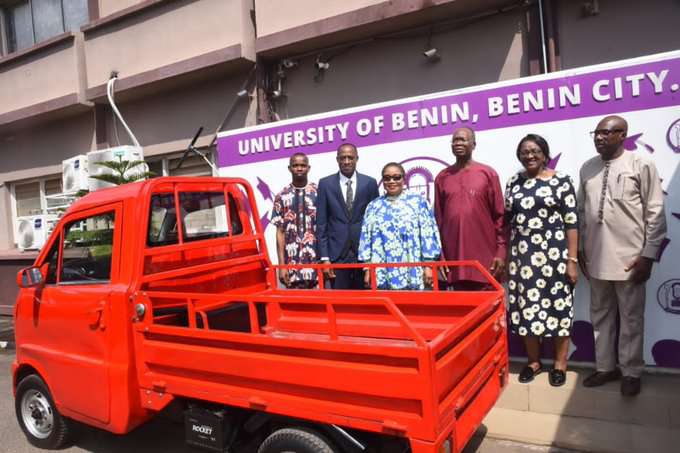 UNIBEN student produces utility truck with local materials