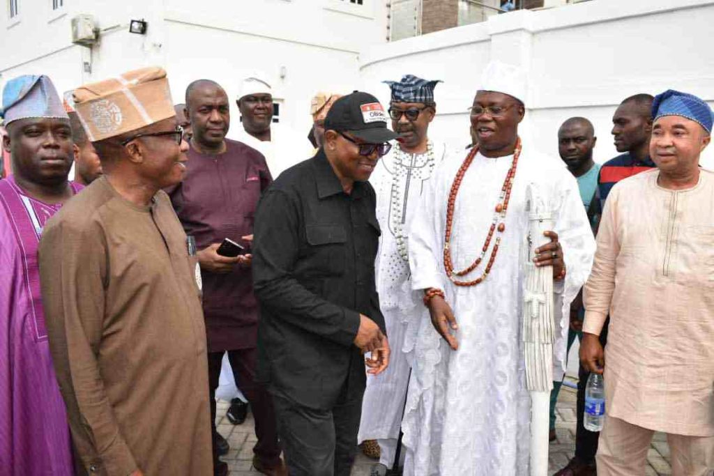 Peter Obi visits Gani Adams in Lagos [PHOTOS]