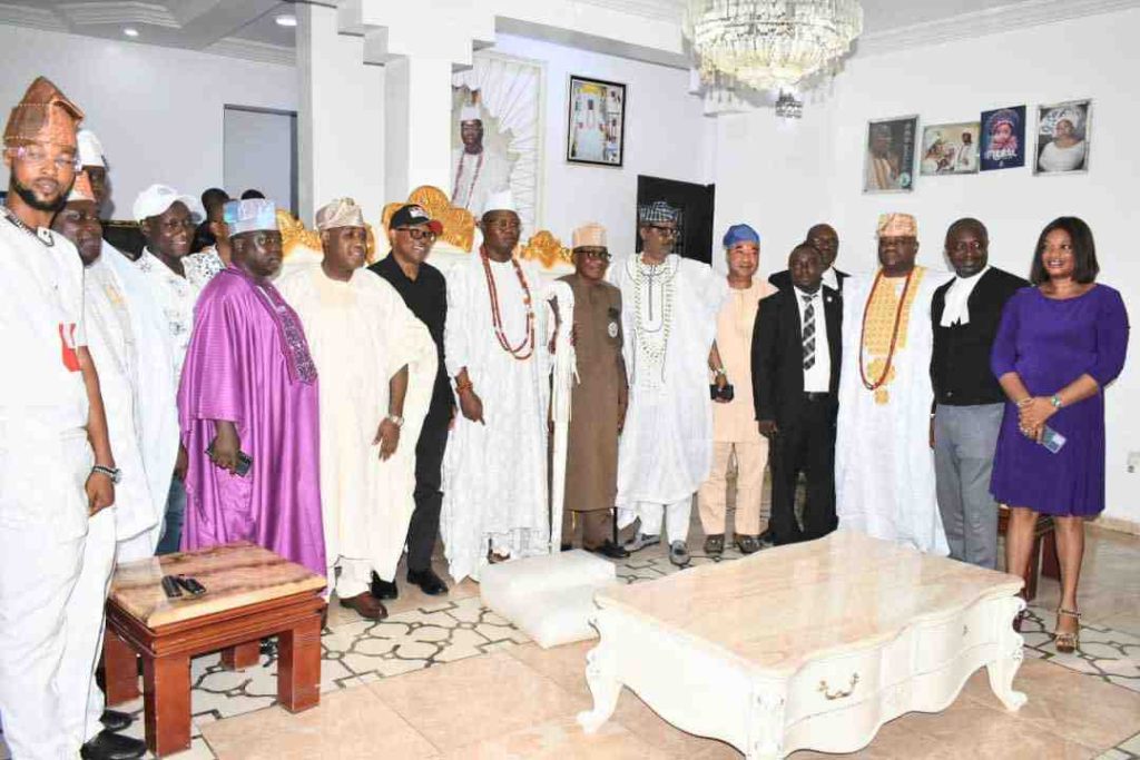 Peter Obi visits Gani Adams in Lagos 