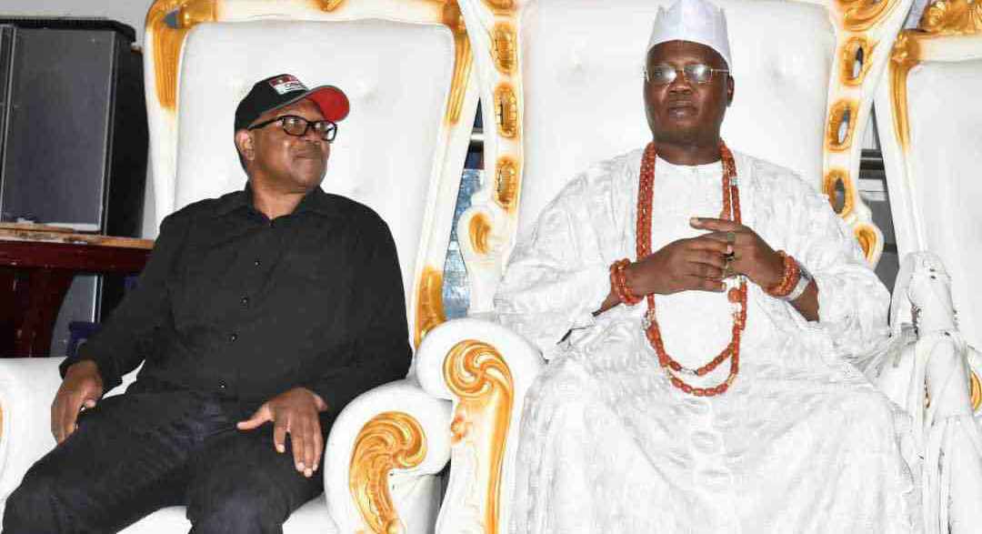 Peter Obi visits Gani Adams in Lagos [PHOTOS]