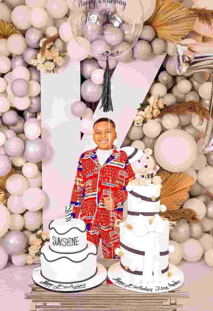 Tonto Dikeh gifts 10 plots of land to son on 7th birthday