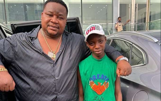 Cubana Chief Priest offers to pay school fees of boy who stood in front Of Obi’s convoy