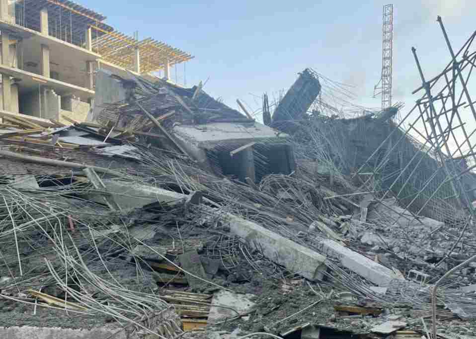 Scores feared trapped as seven-storey building collapses in Banana Island, Lagos