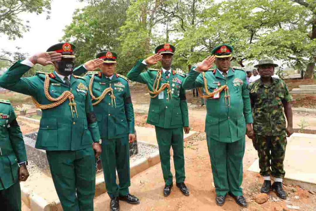 PHOTOS: Remains of Gen. Texas Chukwu, ex-Army spokesman buried in Abuja
