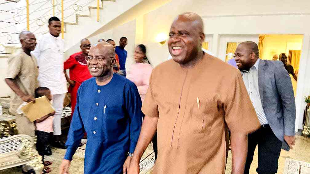 Abia governor-elect, Alex Otti pays courtesy visit to Duoye Diri