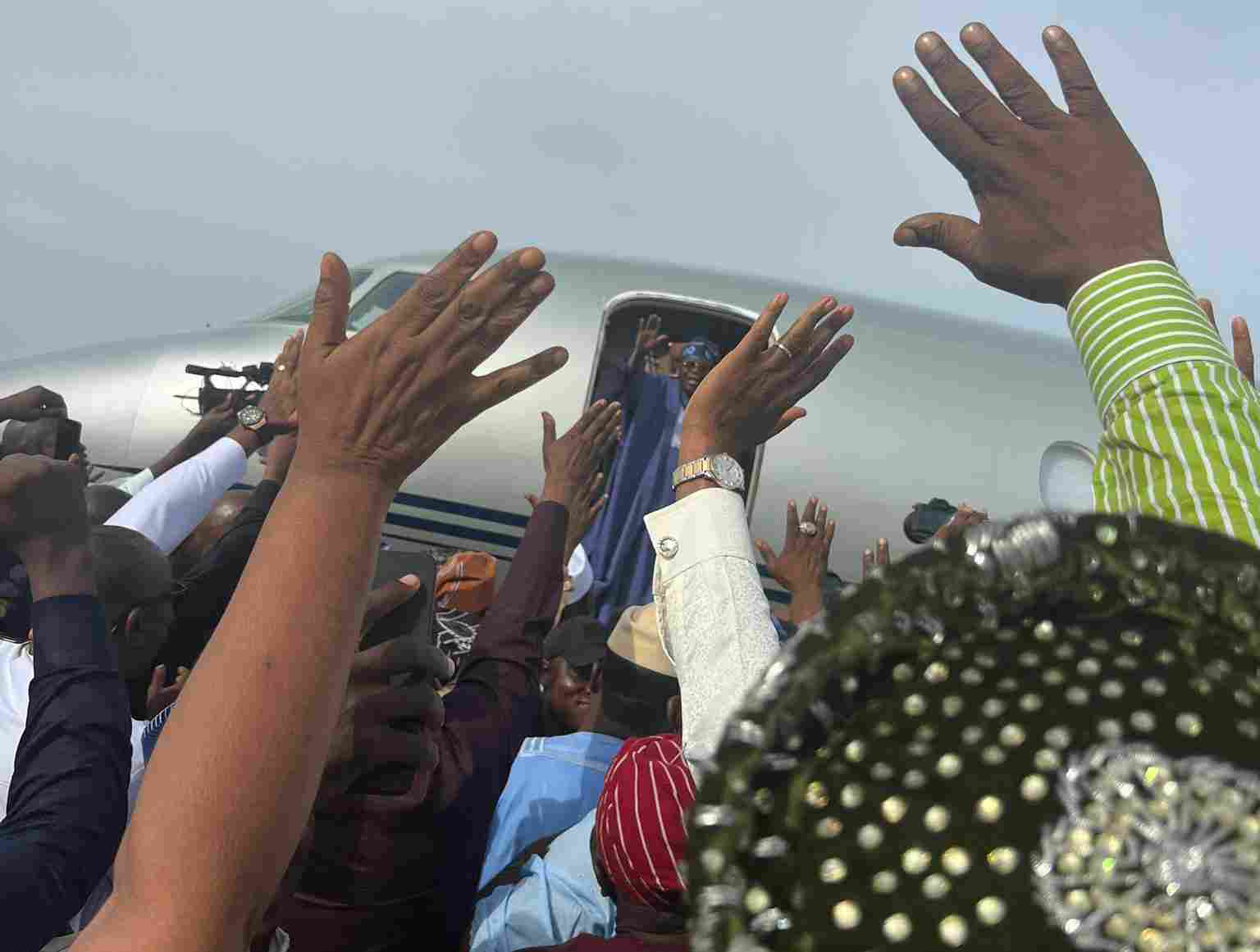JUST IN: Bola Tinubu lands in Abuja from France