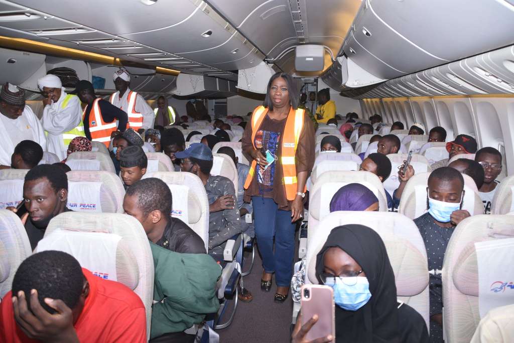 First batch of Nigerian evacuees from Egypt arrive Abuja