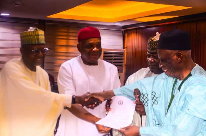 Senate presidency: Adamu tells Orji Kalu, Yari to hold fire, as they present letter of grievance to him