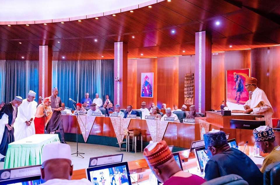 Buhari presides over valedictory FEC meeting, swears in seven RMAFC commissioners