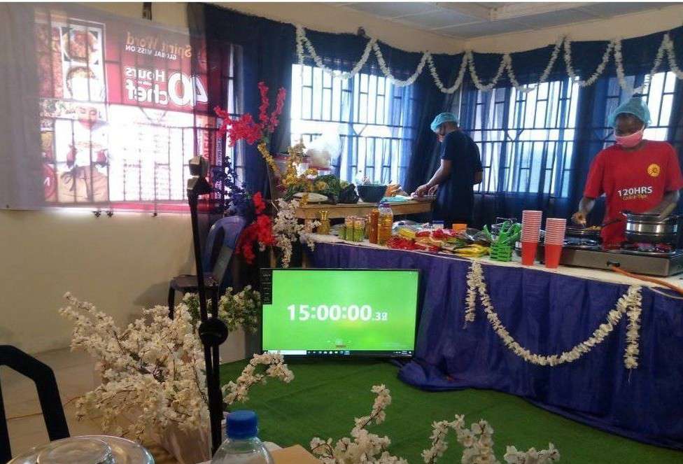 VIDEO: Lady begins 120-hour cook-a-thon to surpass Hilda Baci's record