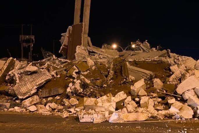 PHOTOS: Kano gov demolishes roundabout built by Ganduje