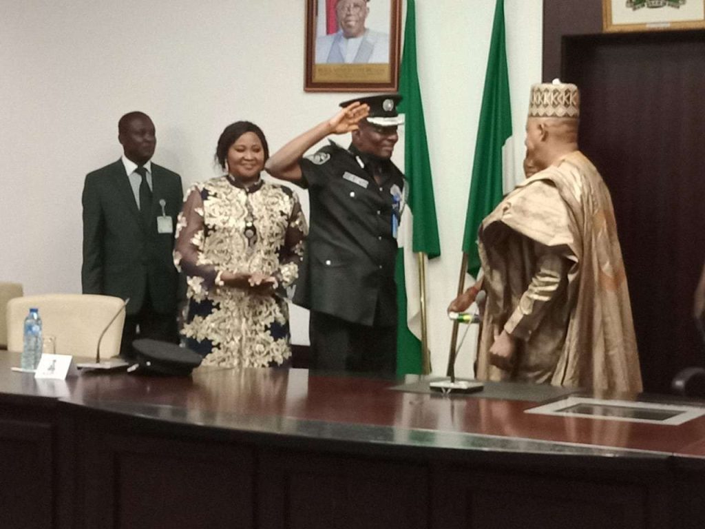 Kashim Shettima decorates Kayode Egbetokun as acting IGP