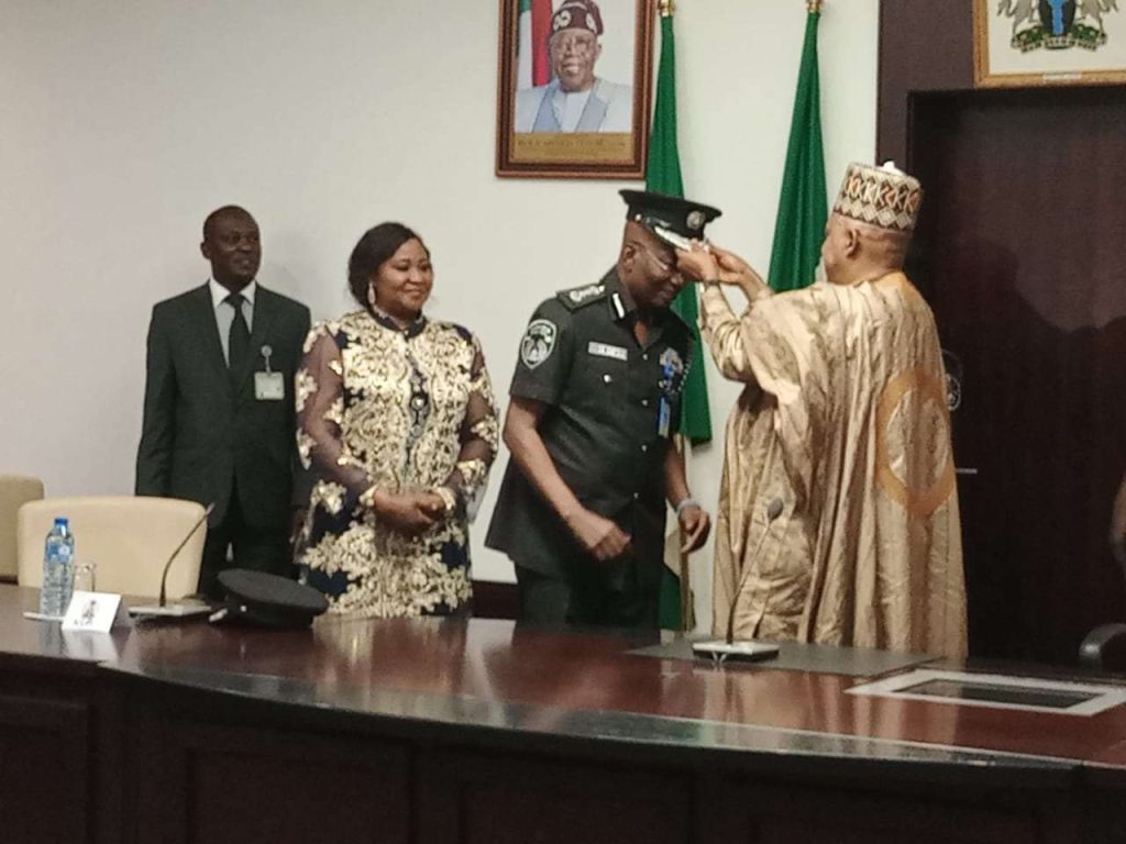 Kashim Shettima decorates Kayode Egbetokun as acting IGP