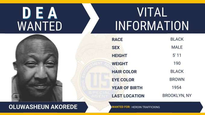 U.S. declares Nigerian American wanted for drug trafficking