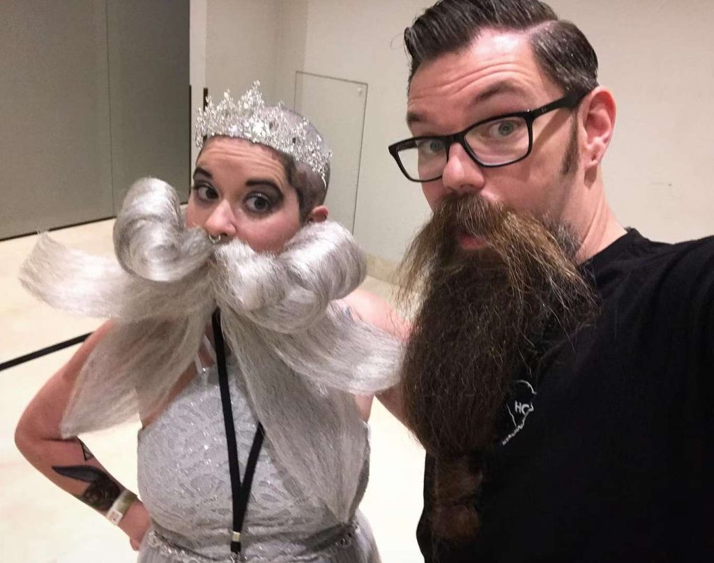 Wife defeats husband in beards competition