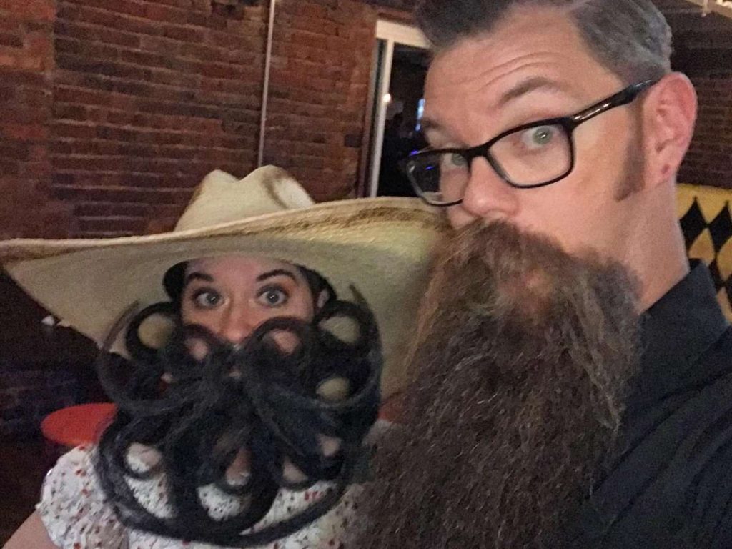 Wife defeats husband in beards competition