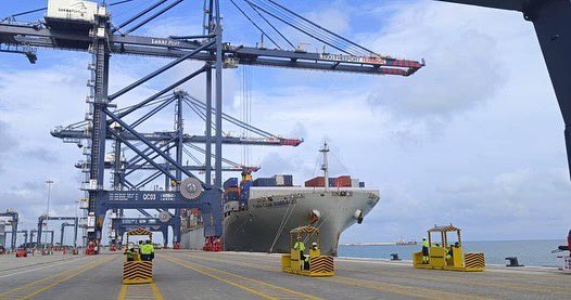 First transshipment vessel berths at Lekki Deep Seaport