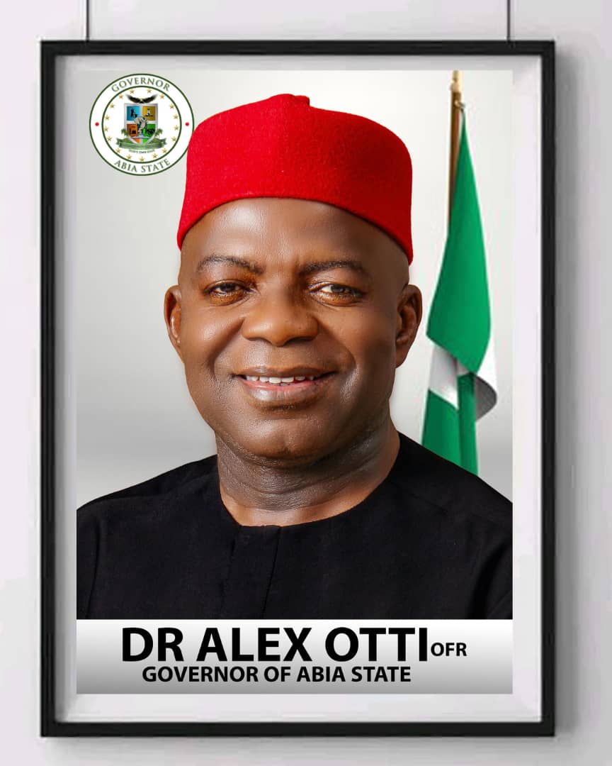 Abia governor's office unveils official portrait of Dr. Alex Otti