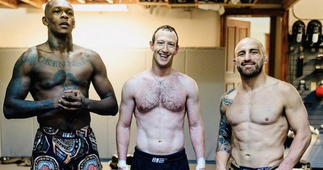 Zuckerberg 'prepares for Musk,' trains with UFC stars Adesanya, Alexander