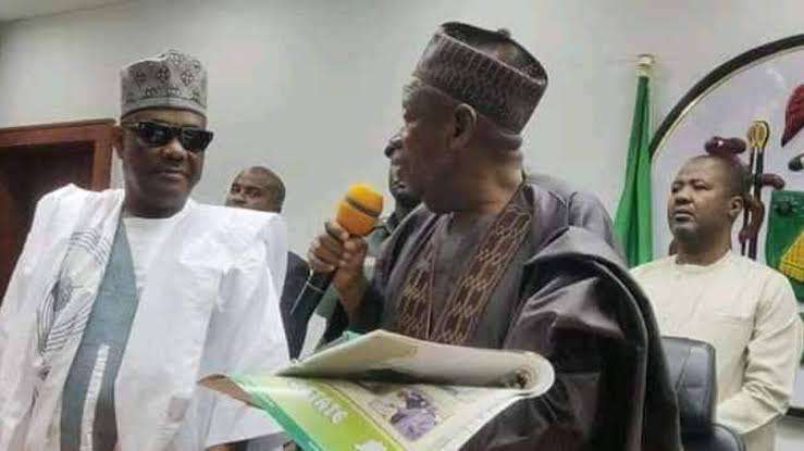 JUST IN: Wike visits Ganduje, may defect to APC