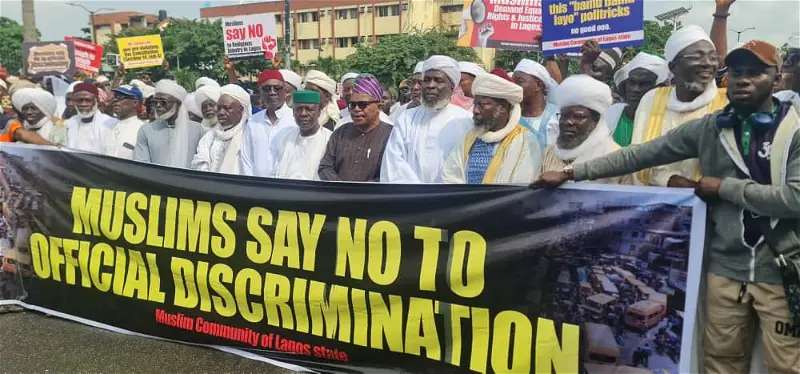 Lagos Muslims protest against Sanwo-Olu’s commissioners list, allege marginalisation