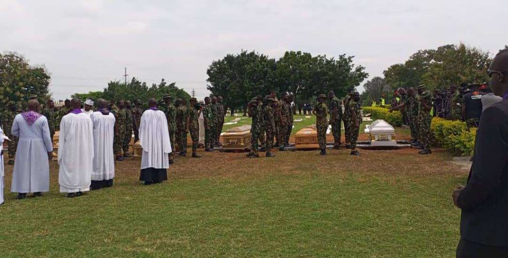 PHOTOS: Army buries soldiers killed in Niger ambush