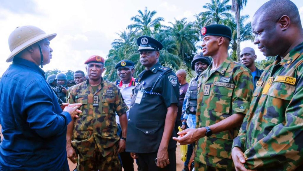 Uzodimma visits spot where gunmen ambushed soldiers, policemen in Imo