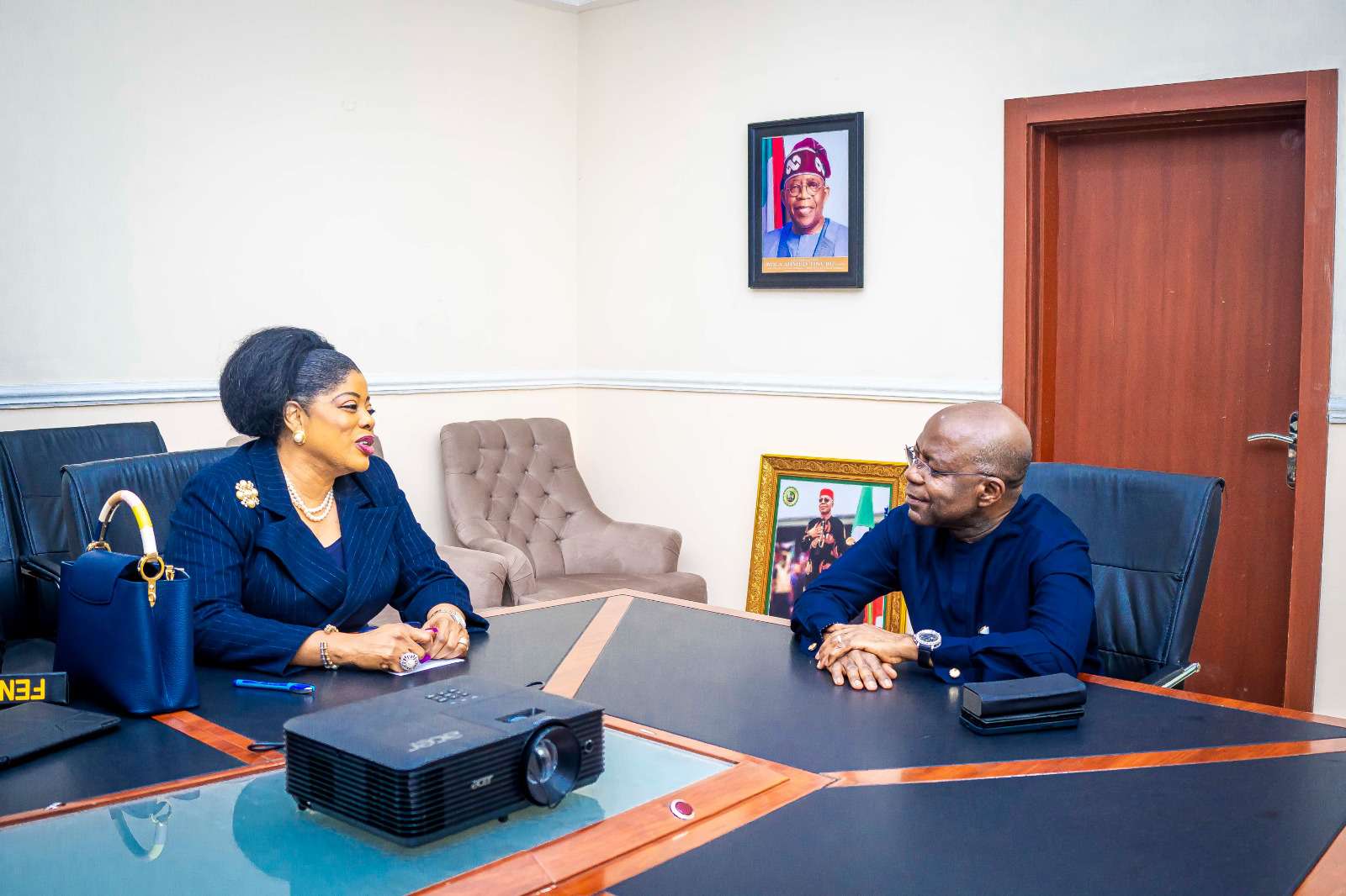 Gov Otti hosts Fidelity Bank MD, as bank seeks partnership with Abia