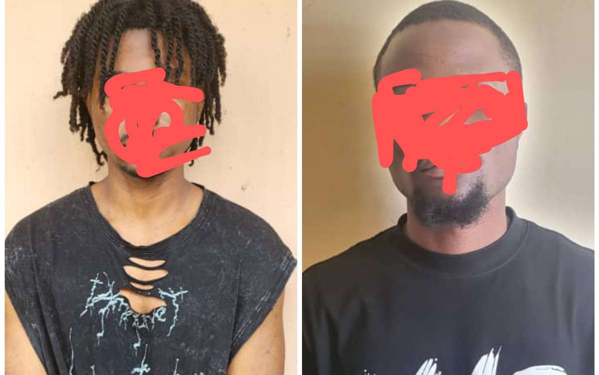 EFCC says it arrested two suspected internet fraudsters in Skale's house