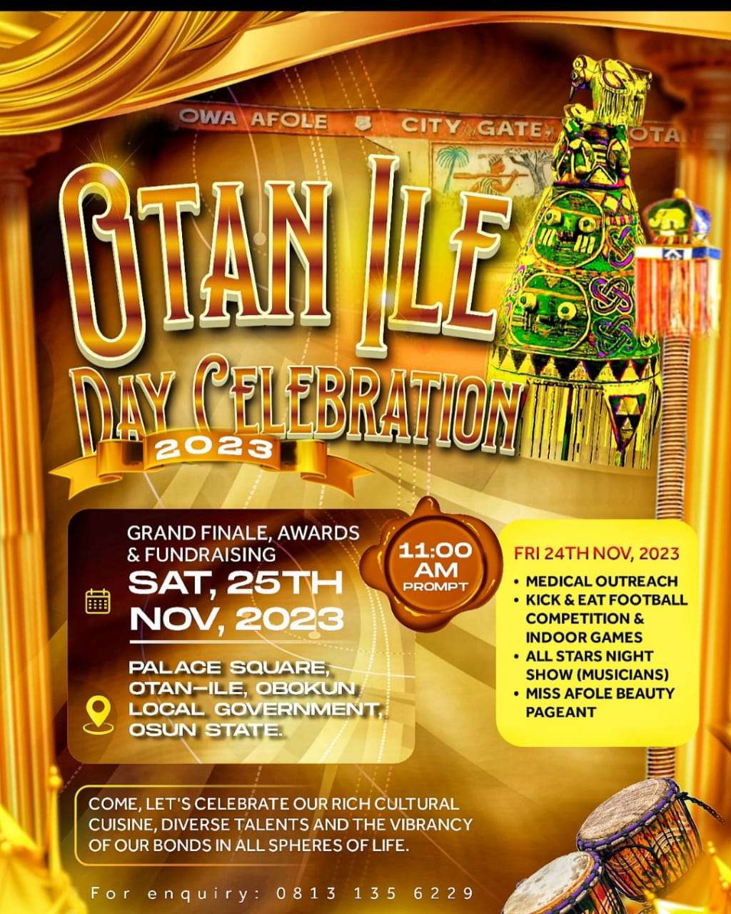 Otan-Ile day 2023 holds Saturday, as committee roles out programme of event