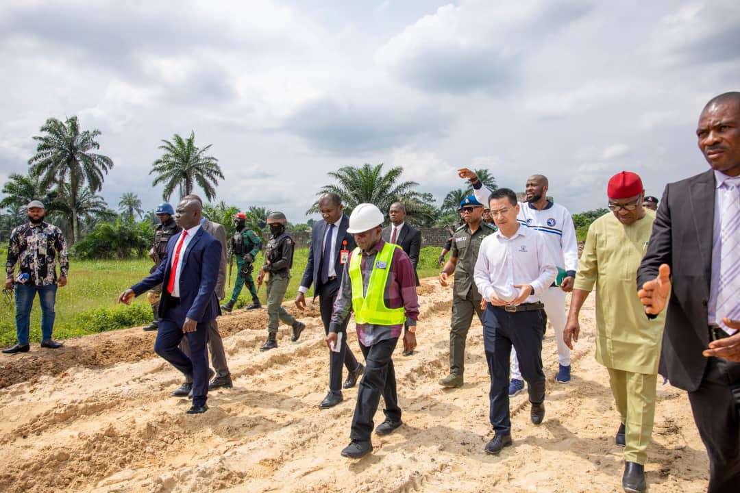 PHOTOS: Gov Otti inspects level of work on Aba-Port Harcourt Expressway
