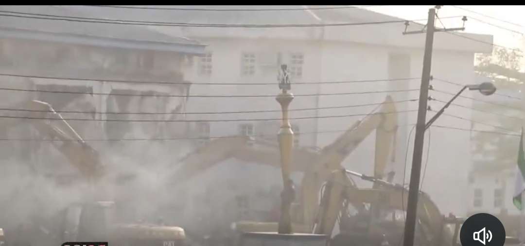 JUST IN: Rivers govt demolishes state assembly complex