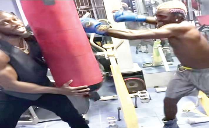 WBC champion trains Portable ahead of fight with Charles Okocha