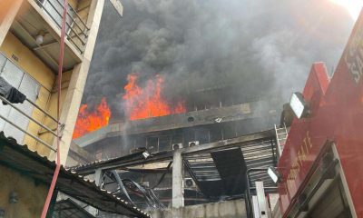 Traders lose all as fire razes popular Mandilas building in Lagos