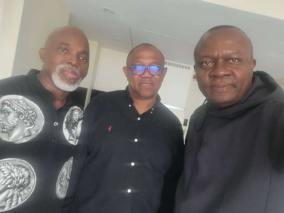 Peter Obi in Ivory Coast to support Super Eagles against Angola