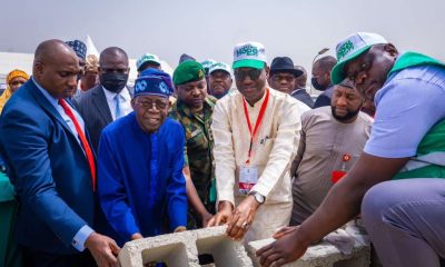 Tinubu lays foundation for 3,112 housing units, urges citizens to speak good about Nigeria