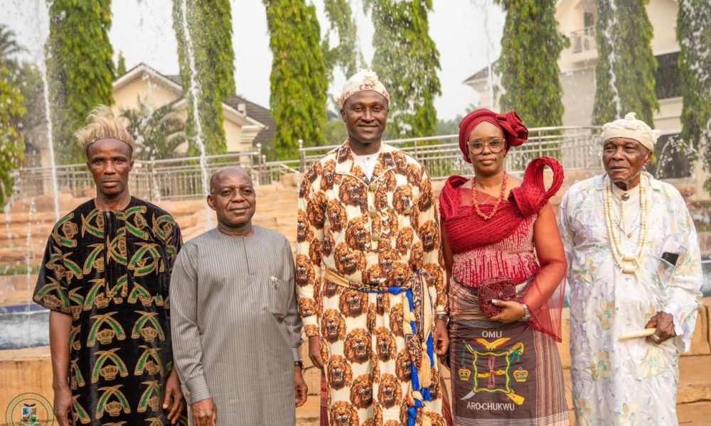 Be firm and courageous, unite your people, Gov Otti charges Eze Aro