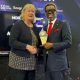 Lanre Gbajabiamila, NLRC DG receiving the prestigious Africa Gaming Hall of Fame Award in London