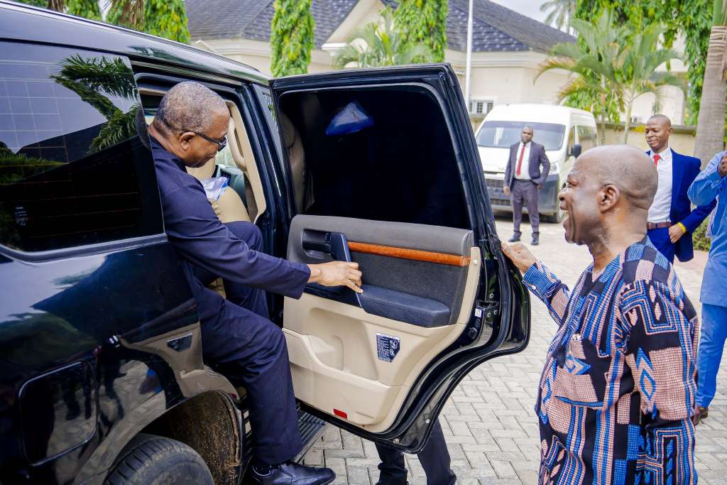 Peter Obi arrives Aba for commissioning of Geometric Power plant