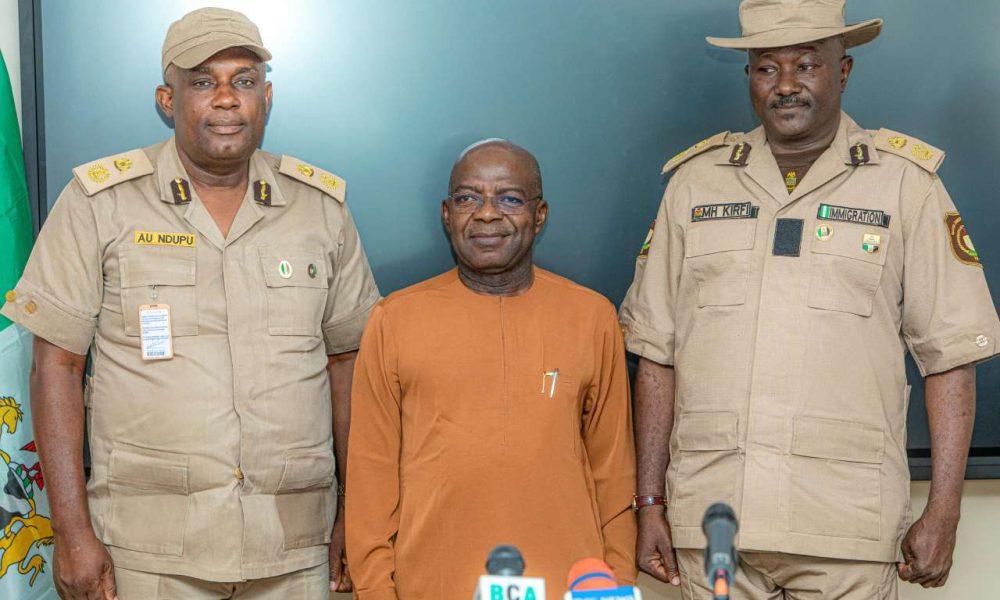 Gov Otti commends outgoing Abia Immigration boss, welcomes successor