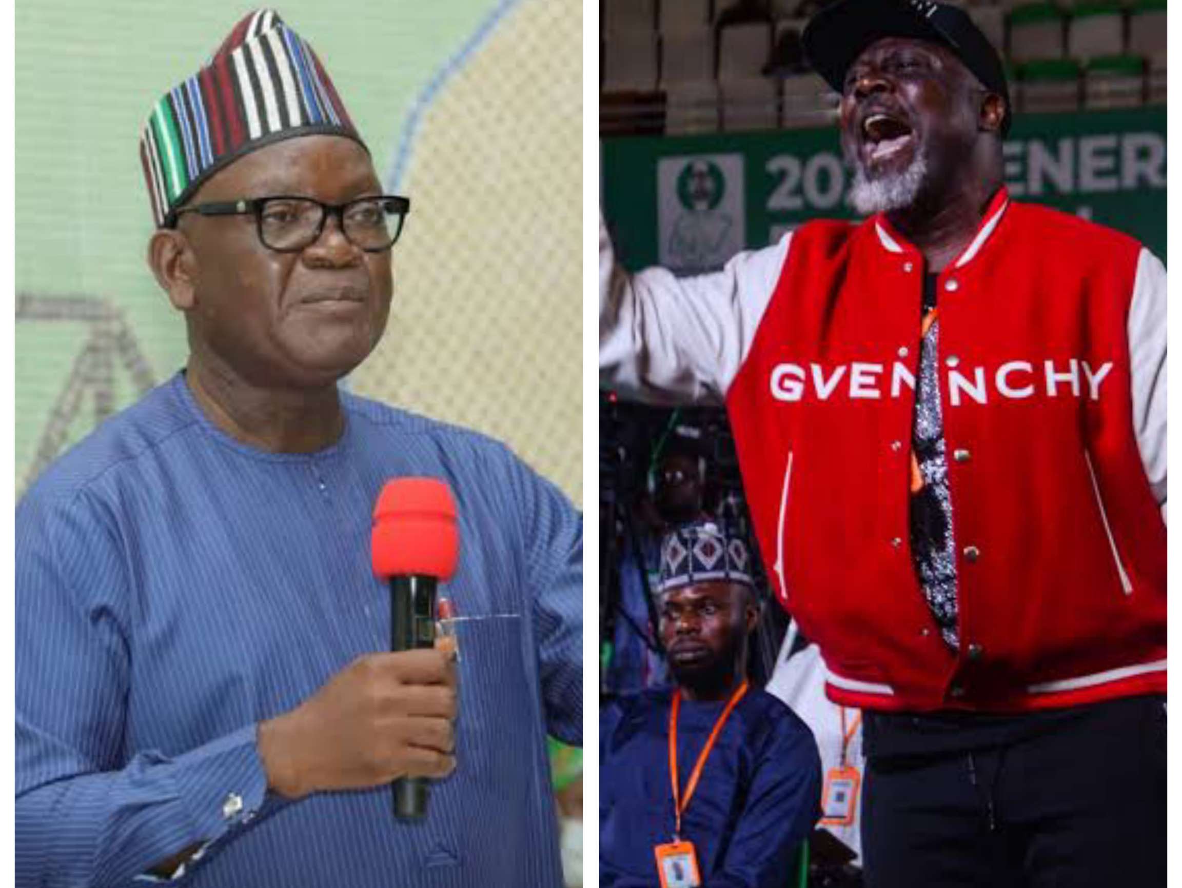 VIDEO: Melaye, Ortom clash at PDP meeting over support for Tinubu