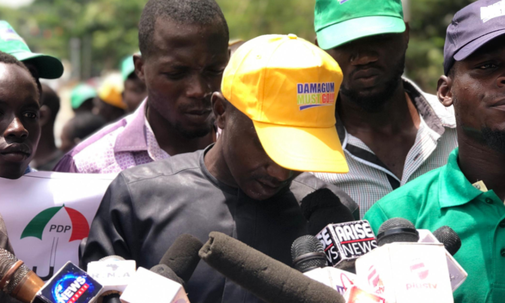 Group storms PDP secretariat, demands Wike, Damagum's resignation