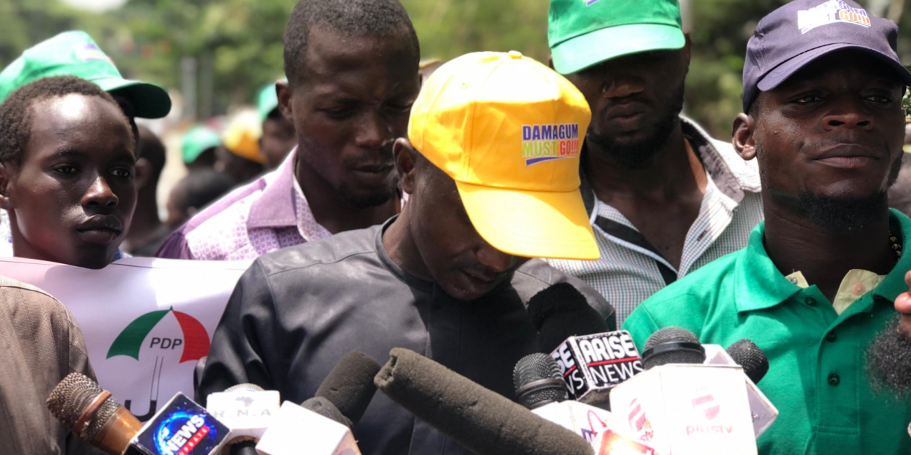 Group storms PDP secretariat, demands Wike, Damagum's resignation